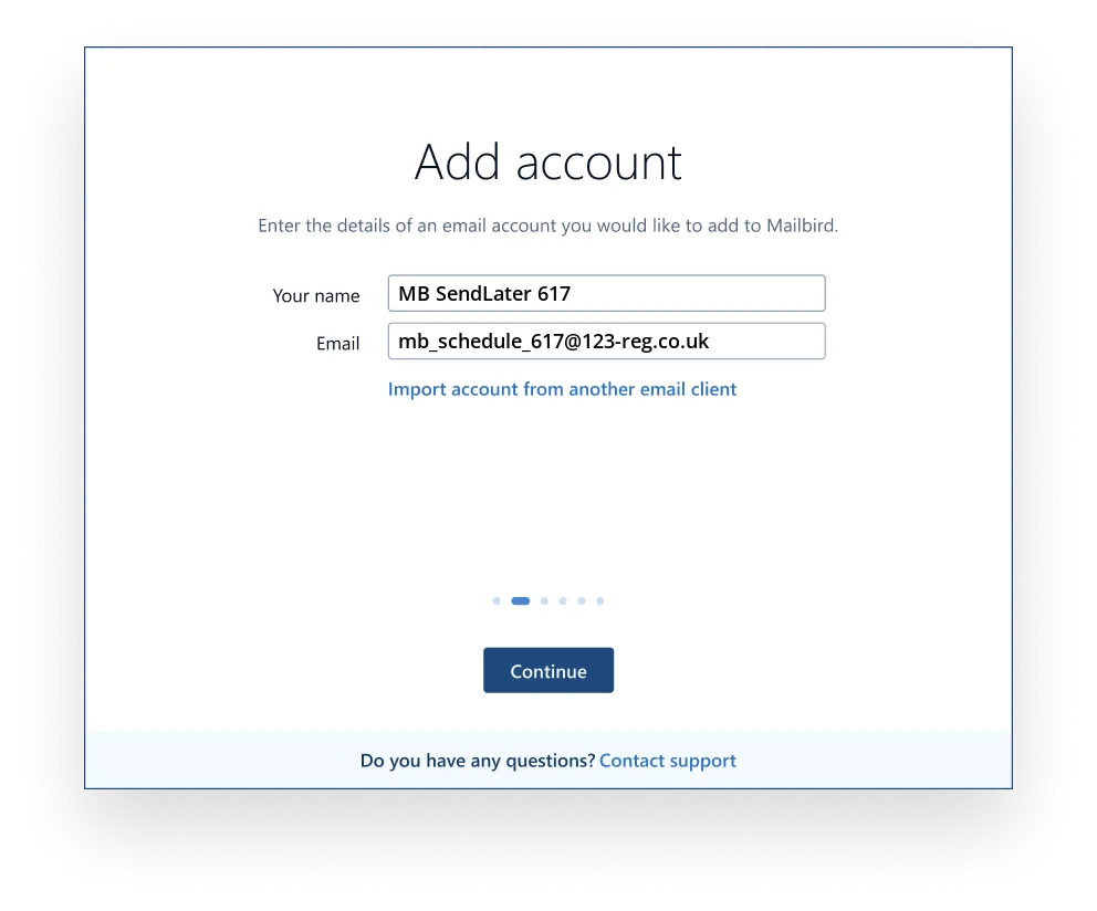Add your 123-reg.co.uk account